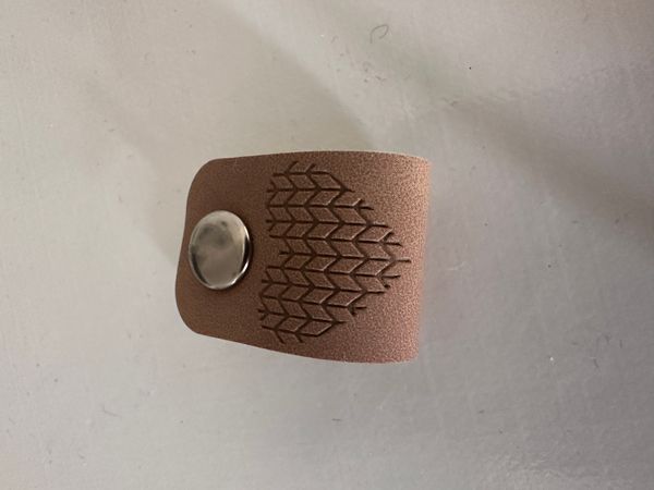 Hovedbilde Lapp kunstskinn beige «handmade with Love» med ...