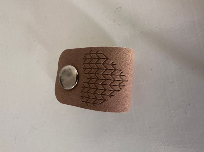 Hovedbilde Lapp kunstskinn beige «handmade with Love» med ...